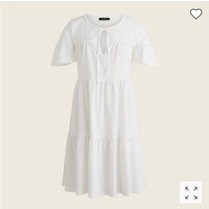 J. Crew JERSEY TIERED MINI DRESSItem BG209  XS White